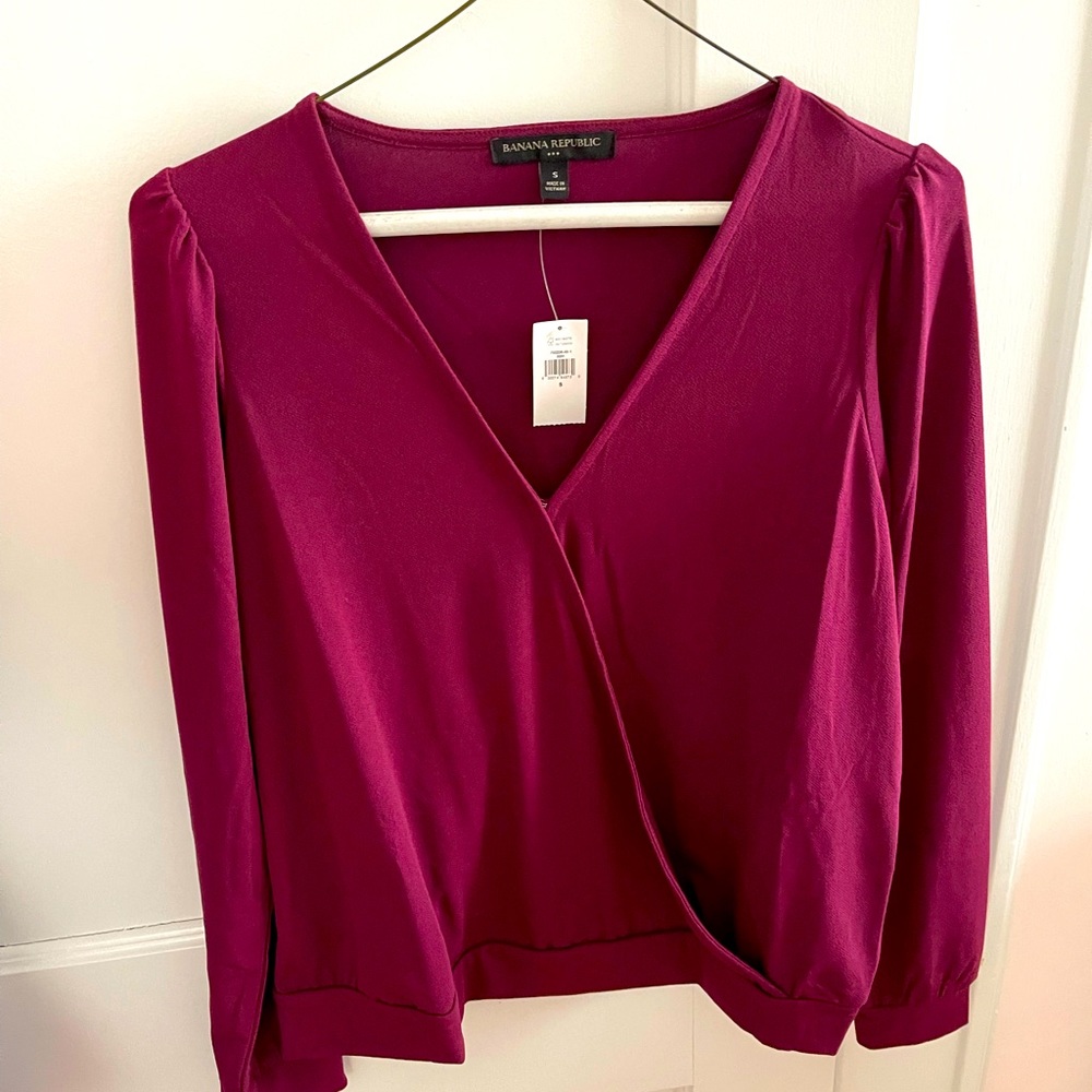 Purple blouse- Banana Republic